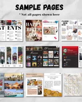 Customisable Birthday Magazine